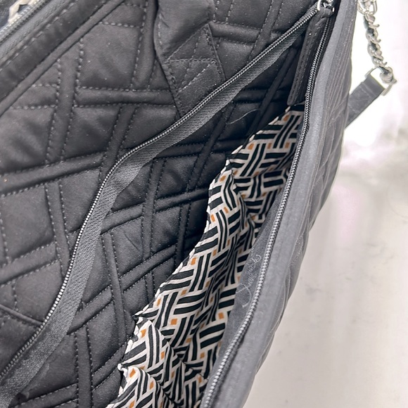 VERA BRADLEY black quilted laptop bag - Picture 2 of 7